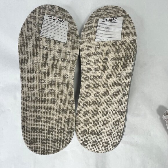 Womens Lamo Skipper Casual Slip-On Shoes W6 Grey Canvas Frayed Detail Lightweigh - Picture 5 of 6